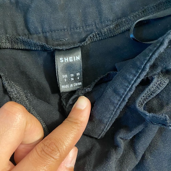 Black Cargo Pants from SHEIN
